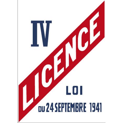 Panneau Licence IV – Affichage obligatoire débit de boissons – PVC 1,5 mm – 150×210 mm