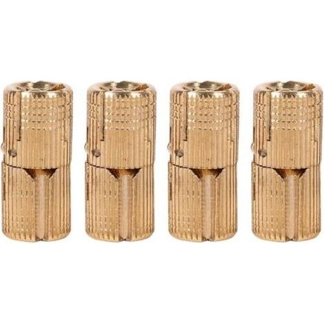 Charnières invisibles en cuivre pur de 14 mm pour boîte à bijoux, boîte cadeau, plans de travail (4 pièces,14mm) (1/5)