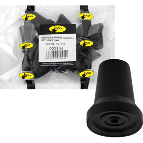 Remate Bastones Arandela Metalica - Lisa 19mm - 10uds