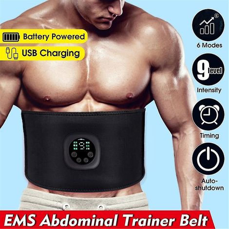 Ceinture électrique amincissante abdominale, bande de taille pour corps, stimulateur musculaire fitness, brûle-graisses (1/5)