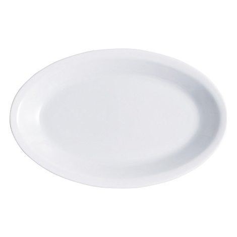 Piatto Ovale 24cm Roma Bianco (1/4)