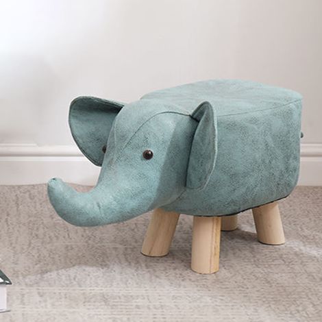 Tabouret Animal Mignon Multifonction pour Maison et Jardin d'Enfants, Banc Vert en Forme d'Animal