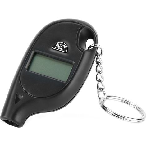Manomètre de pression d'air pour pneu numérique compact LCD 5-150PSI avec porte-clés (1/5)