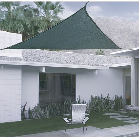 TOLDO VELA PERMEABLE TRIANGULAR 3X3X3 M VERDE NORTENE (1/5)