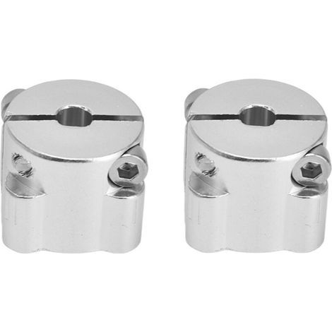 2 Pièces Colliers de Serrage en Alliage d'Aluminium à Forte Charge, pour Arbres et Colonnes avec Trou Central de 1/4 Pouce (1/5)