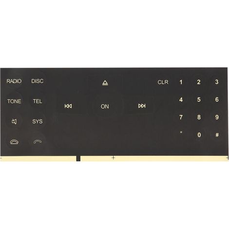 Eosnow Autocollants pour boutons CD d'autoradio, pour Mercedes Benz 2008 – 2014, accessoire automobile-DOU