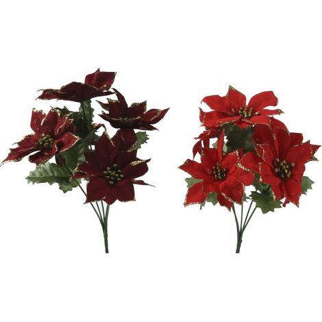 Stelo Stella di Natale 26x36 cm Rosso Bordeaux - Decorazione Festiva