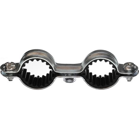 RAM – Collier de serrage isophonique double acier zingué Ø16 – Embase taraudée M 7x150 – Réduction bruit 15 dB(A) – Pour tuyauteries