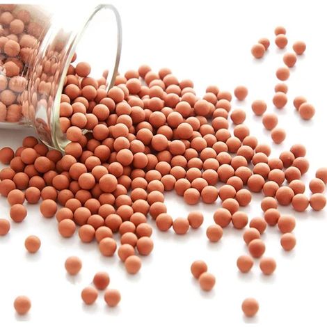 Galets d'argile de 0,9 kg pour plantes, 6 mm-8 mm, mini boule en céramique de qualité horticole, pour pots de fleurs, vases, culture hydroponique, marron (1/5)