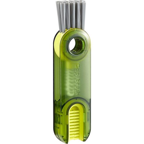 Sollbry Brosse de Nettoyage Multifonctionnelle 3 en 1, Brosse de Nettoyage des Fentes, Brosse de Nettoyage des Bouteilles d'eau, Brosse de Nettoyage des Couvercles de Tasses (1/2)