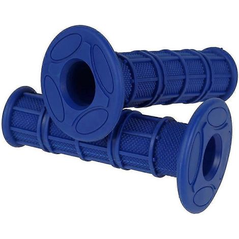 Universelle, weiche Gummigriffe (7/8 & 1 Zoll) für KTM, Honda, Kawasaki, Yamaha, Suzuki, BMW, MX-, Pit- und Dirtbike-Motorräder – Blau (1/5)