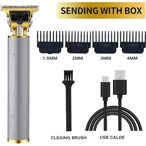 tondeuse Cheveux Hommes, Tondeuse Barbe Kit Homme Electriques, Sans Fil Tondeuse Cheveux Rasoir Barbe Tondeuse Kit, Rechargeable, Silencieuse Pou (1/5)