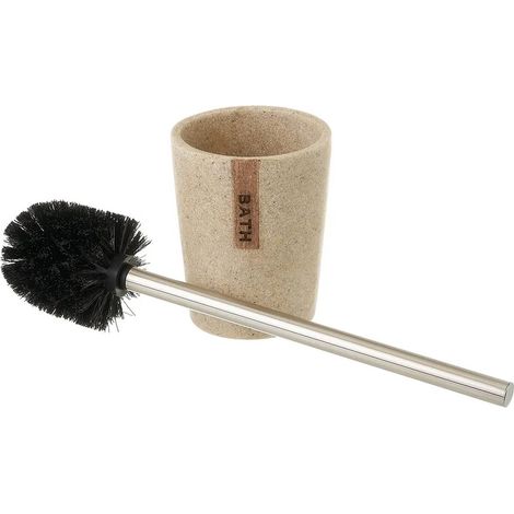 Cepillo para inodoro BA脩O con mango de acero inoxidable