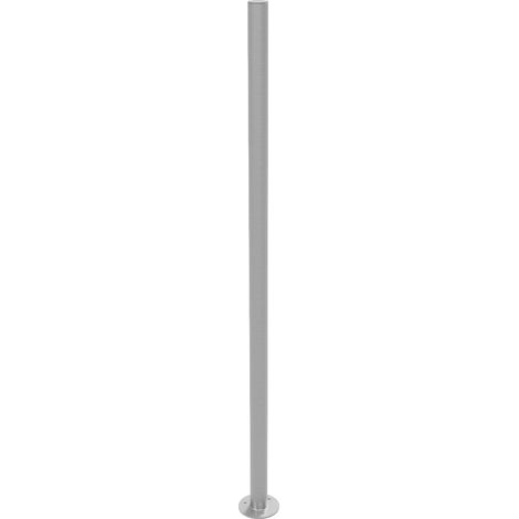 Dissuasore di parcheggio in acciaio inox 42,4 x 1200 mm, barriera di bloccaggio dritta (1/3)