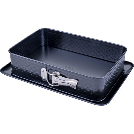 Zenker Stampo rettangolare per saltare 28 x 18 cm, ideale per San Valentino e festa della mamma, con esclusivo motivo a cuore, senza PFAS, Made in Germany (1/5)