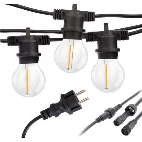 LED-Gartenlichterkette 12 m IP65 + Leuchtmittel