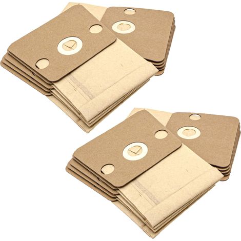 vhbw 20x sacchetto compatibile con Rowenta RO 455, 450, 460 aspirapolvere - 22,5cm x 16,5cm color sabbia