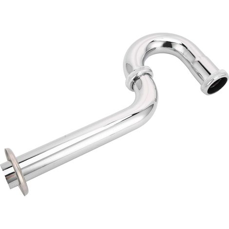 Kit de Vidange d'évier Siphon pour Lavabo avec Conception Anti-colmatage équipement de Plomberie en Cuivre et en Acier Inoxydable pour évier de Cuisine/salle de Bain Tuyau de Drainage Facile à (1/5)