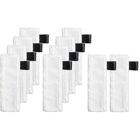 AURA Lot de 10 lingettes de nettoyage pour balai vapeur EasyFix SC2, SC3, SC4 et SC5 (1/5)
