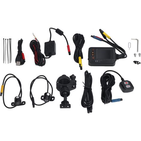 Caméra Moto IP65 Étanche 1080P Enregistreur Vidéo Casque Moto pour Extérieur DC12-24V (1/5)