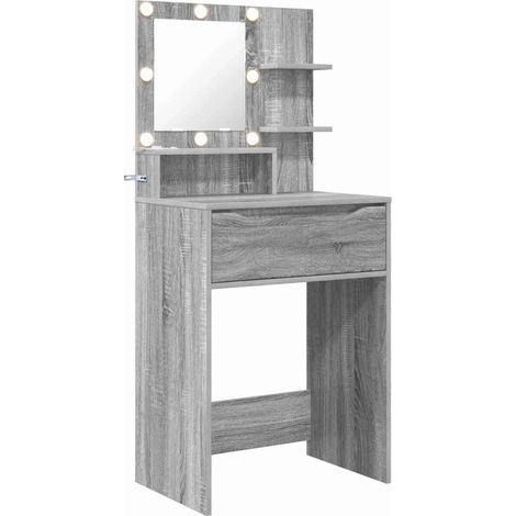 Maison Exclusive - Tavoli da Trucco per Camera da Letto con cassetto Grigio Sonoma