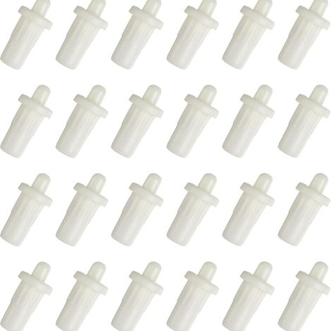 24 chevilles de réparation beiges insonorisantes pour armoires, meubles et volets roulants (accessoires invisibles universels/amortisseurs) (1/5)