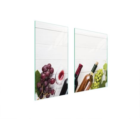 TABLERO PROTECTOR DE VIDRIO 75x52 VINO (1/5)