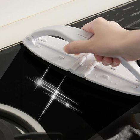 Brosse de nettoyage pliable, brosse de nettoyage multifonctionnelle pour cuisinière, blanche (1/5)