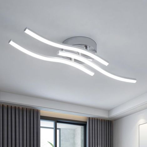 Lustre Salon, Plafonnier Led Salon, Lustre Chambre, Plafonnier de Couloir, 18W 1620LM, Luminaires intérieur Moderne, 6500K Blanc, convient aux couloirs, cuisines et restaurants Ø60CM [Classe énergétiq (1/5)