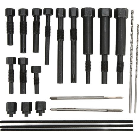 Kit 22 pièces démontage bougies de préchauffage, outillage métal portable avec coffret de rangement (1/5)