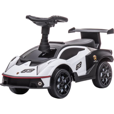 Voiture électrique Lamborghini sous licence avec effets sonores et anti-basculement 67x28x38 cm