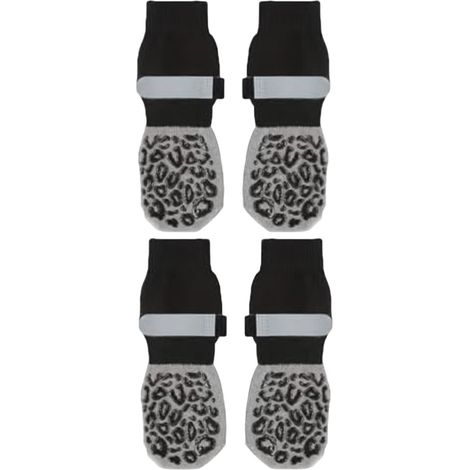 Rutschfeste Hundesocken, doppelseitiges Anti-Leck-Design, geeignet für heißes/kaltes Wetter, Krallenschutz (2 Paar)