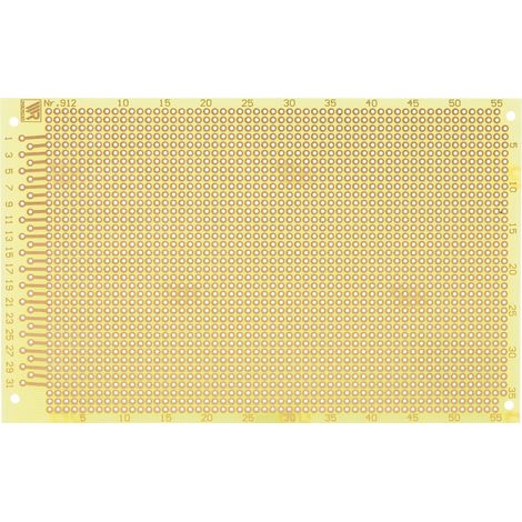 Rademacher WR-Typ 912 Experimentierplatine Epoxyd (L x B) 16 mm x 10 mm 35 µm Rastermaß 2.54 mm Inh
