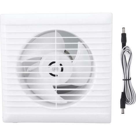 50W 6-inch Solar Exhaust Fan, ABS Protective Mesh, IP67 Waterproof Fan for Greenhouses and Animal Houses (1/3)