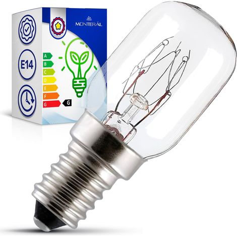 Ampoule E14 - 1 Pièce - Incandescence - 15W 230V - Pour Réfrigérateur Bosch Whirlpool - 58x22mm (1/5)