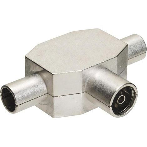 Distribuidor TV Blindado Metal 1 Hembra + 2 Machos