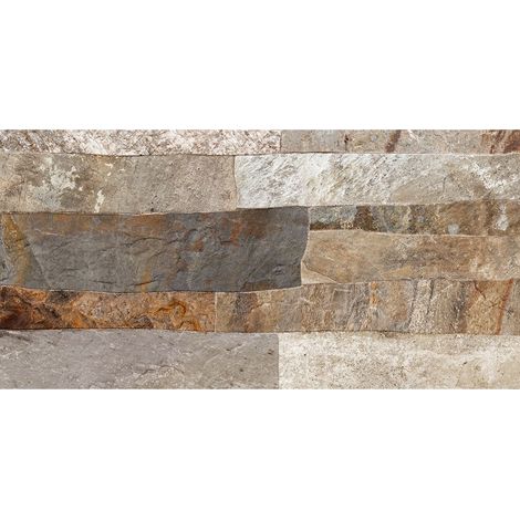 Carrelage faience murale Norway marron 25x50 cm (1/4)