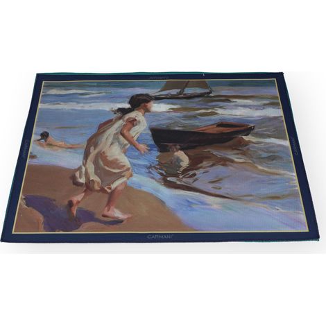 Carmani, tovaglietta di plastica, pezzo di sorolla/Tempo del bagno
