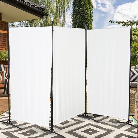 Wolketon Paravent Paravants & Raumteiler Spanische Wand Zimmer Trennwand Outdoor Raumteiler Raumtrenner 3 fach Beige (1/5)