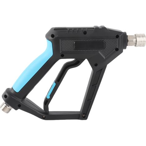 Pistolet de lavage haute pression, pistolet court électrique avec connecteur rapide de 1/4 pouces, entrée mâle M22-14mm pour canon à mousse de lavage de voiture