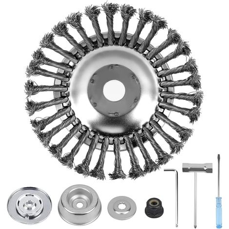 Tete Brosse debroussailleuse 6IN, 8pcs kit pour debrouissalleuses (1/5)