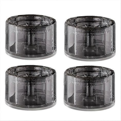 Pieds amortisseurs pour machine à laver, lot de 4 patins antidérapants, réducteurs de vibrations et bruit, stabilisateurs réglables en hauteur, base caoutchouc, protection sol, compatible lave-linge u (1/5)