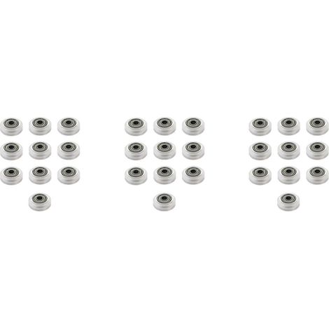30 roues en plastique POM pour imprimante 3D, grands modèles avec engrenages fous circulaires passifs, compatibles avec les fraiseuses CNC Openbuilds à gorge en V (1/5)