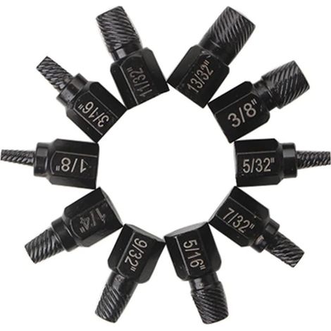 Extracteur de vis Torx 10 pièces, outil de retrait de boulons et d'écrous, jeu d'extracteurs de boulons ronds – Tête solide