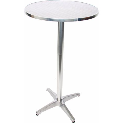Tavolo tavolino bistro bar giardino M28 alluminio 60x60x70/110cm piede pesante