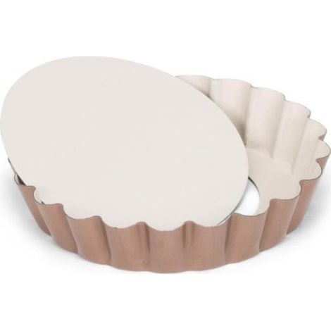 Patisse Mini-Quiche-Form Kupfer 10 cm Antihaft
