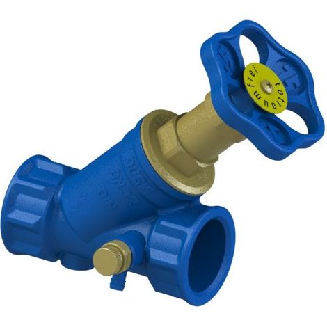 Schlösser Freistromventil Blue-tec mit Muffenanschluss, Entleerung und nichtsteigender Spindel, DN 32, 1 1/4" IG, DVGW-geprüft