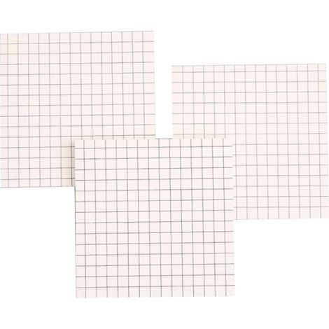 Notes autocollantes - blanc avec motif rut - 80 pcs (1/5)