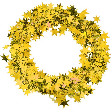 Guirlande Étoilée Dorée 7,5m - Décoration Fête Noël Mariage Accessoire Vêtement (1/5)