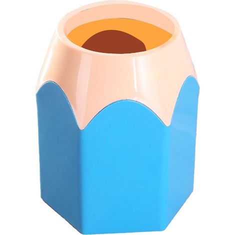 Porte-stylo de bureau multifonctionnel, gain de place, organisateur de papeterie de crayons colorés pour la maison et la salle de classe, bleu (1/5)